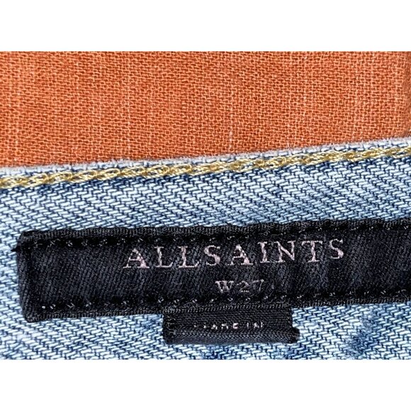 All saints Yanni Denim High Waist Cut-off Shorts Women's Plus Size 27 - Picture 6 of 12